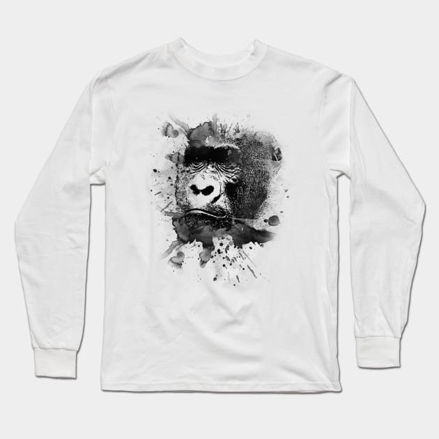 gorilla Long Sleeve T-Shirt by OsFrontis